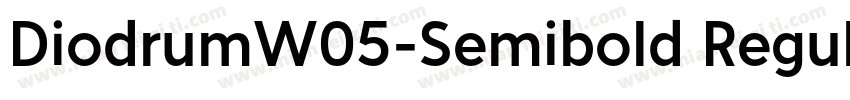 DiodrumW05-Semibold Regular字体转换
